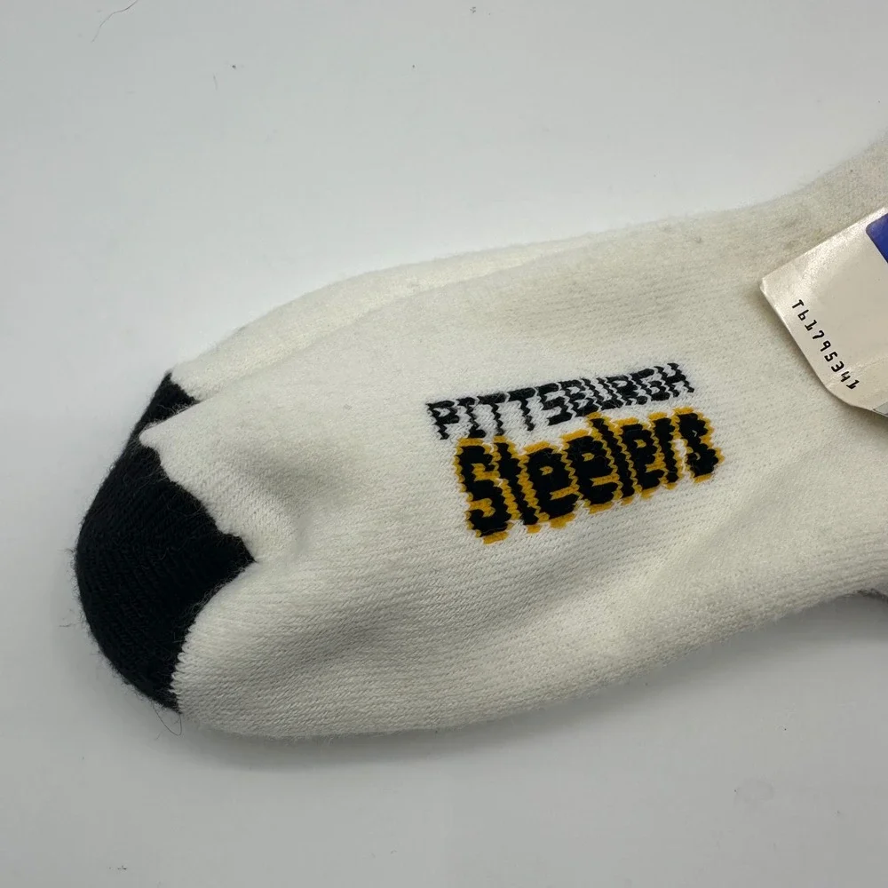 VTG Y2K Pittsburgh Steelers NFL Socks For Bare Feet Originals Mens 10-13 NEW NWT